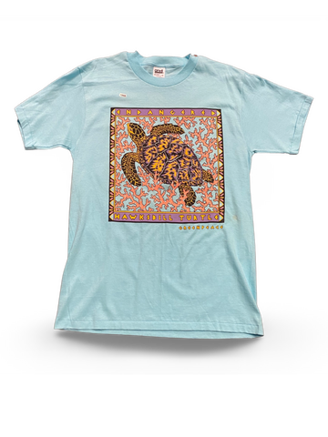 Vintage 1995 Endangered Hawksbill Turtle Greenpeace T Shirt