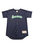 Youth Majestic Seattle Mariners #24 Ken Griffey Mesh Button up Baseball Jersey