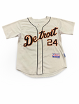 Majestic Detriot Tigers #24 Miguel Cabrera Button Up Baseball Jersey